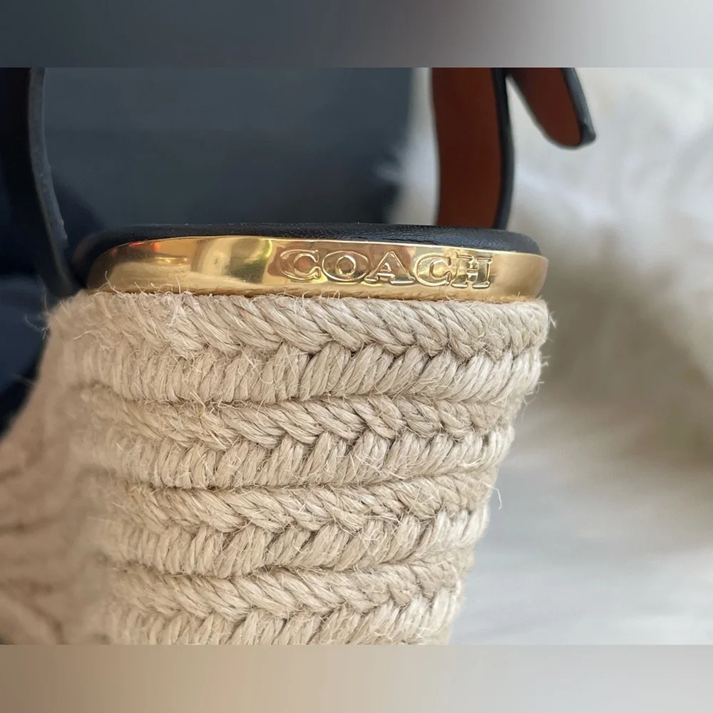 Coach Suede Black Wedges - Picture 10 of 15